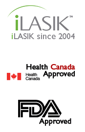 iLasik since 2014; Health Canada Approved, FDA Approved